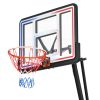 Portable Basketball Hoop Basketball System 8-10ft Height Adjustable for Youth Adults LED Basketball Hoop Lights, Colorful lights, Waterproof