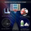 Portable Basketball Hoop Basketball System 8-10ft Height Adjustable for Youth Adults LED Basketball Hoop Lights, Colorful lights, Waterproof