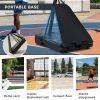 Portable Basketball Hoop Basketball System 8-10ft Height Adjustable for Youth Adults LED Basketball Hoop Lights, Colorful lights, Waterproof