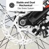 24 Inch Fat Tire Bike Adult/Youth Full Shimano 7 Speeds Mountain Bike, Dual Disc Brake, High-Carbon Steel Frame, Front Suspension, Mountain Trail Bike