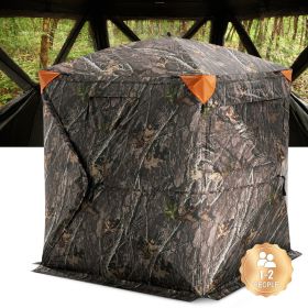 VEVOR Hunting Blind, 270¬∞ See Through Ground Blind, 1-2 Person Pop Up Deer Blind for Hunting with Carrying Bag, Portable Resilient Hunting Tent (Product Classification: Window + Mesh, Item Size: 55 inch)
