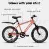 20 Inch Bike Kids Bicycle Kids Montain Bike Gear 7 Speed Bike for Boys and Girls